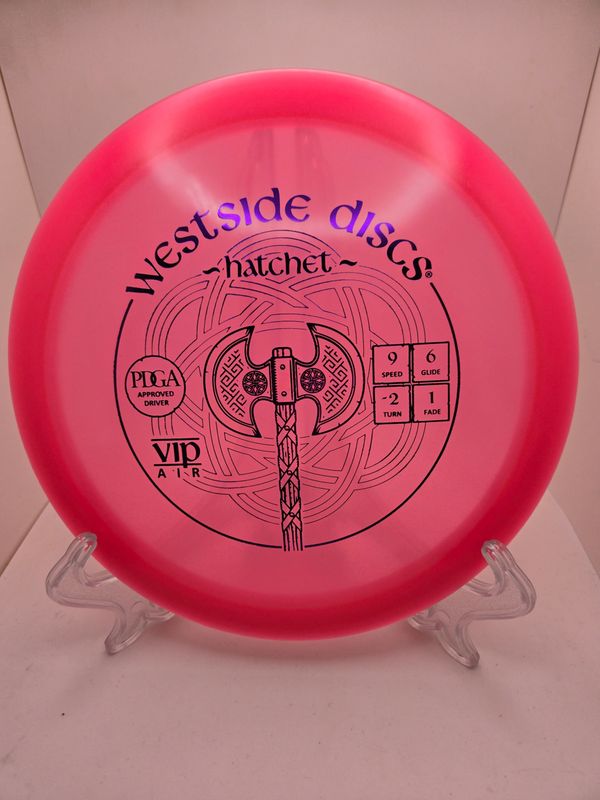 Westside Discs Stamped Pink Hatchet VIP Air 154g
