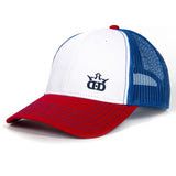 Dynamic Discs Standard D&#39;s Snapback Hat Red/White/Royal
