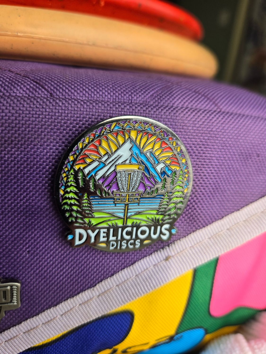 Disc Golf Pins Metal Dyelicious Discs Pin