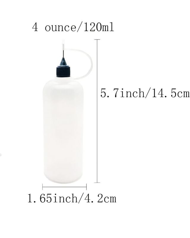4 oz Plastic Precision Tip Bottles - Choose 1, 6, or 10 Pack