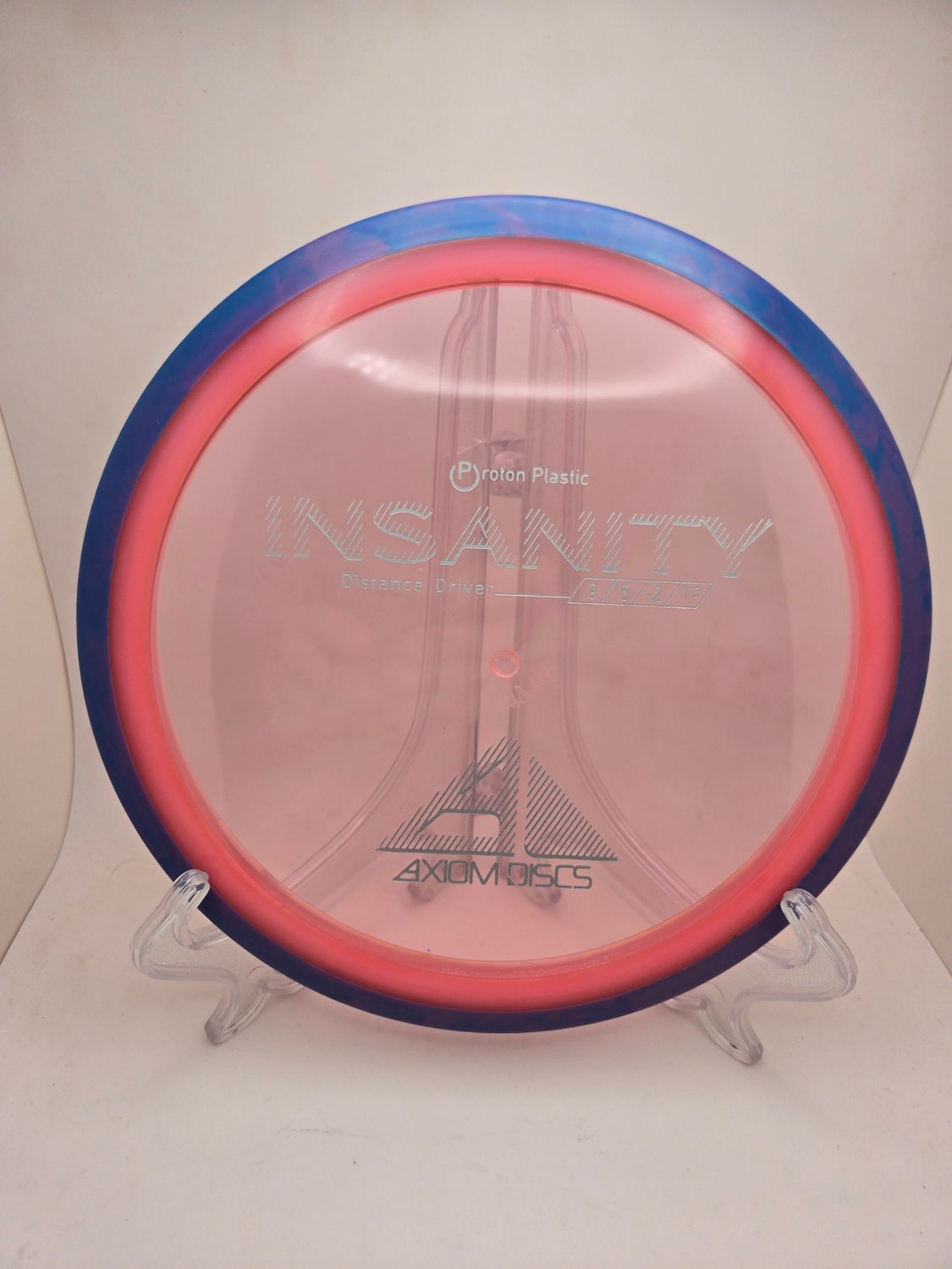 Axiom Discs Insanity Pink with Blue/Purple Swirly Rim Proton 171g