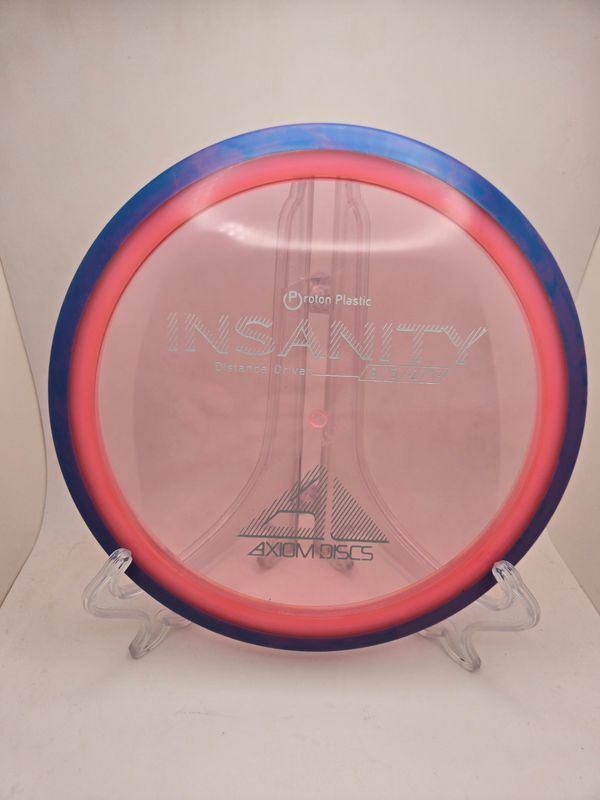 Axiom Discs Insanity Pink with Blue/Purple Swirly Rim Proton 171g