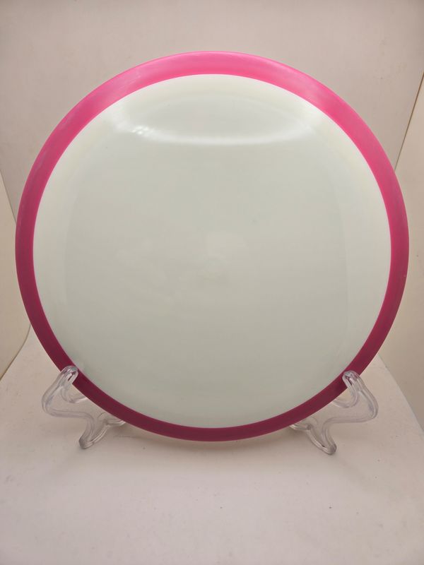 Dyers&#39; Delight Axiom Discs Blank White Defy Neutron with Pink Rim 175g