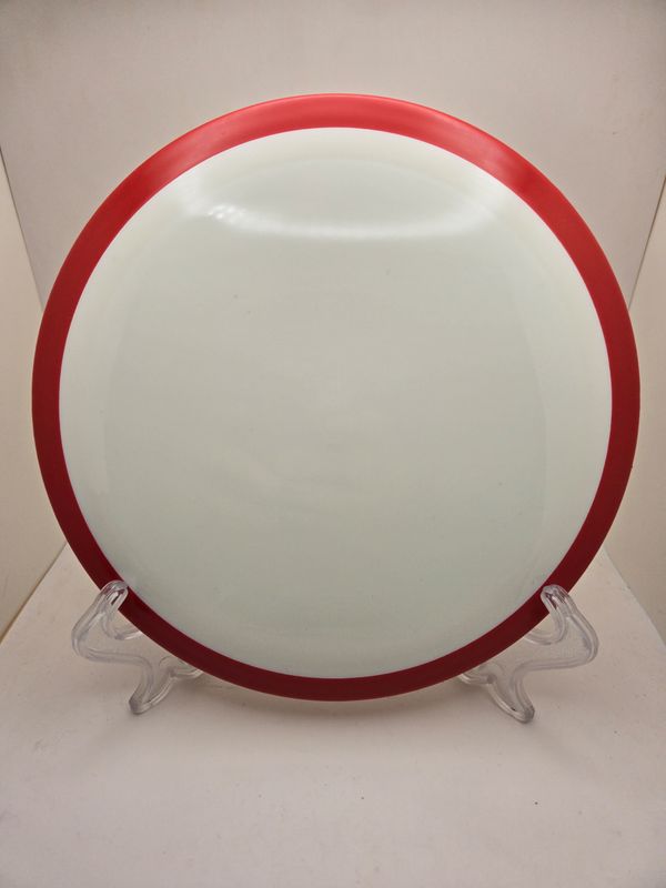 Dyers&#39; Delight Axiom Discs Blank White Defy Neutron with Red Rim 174g