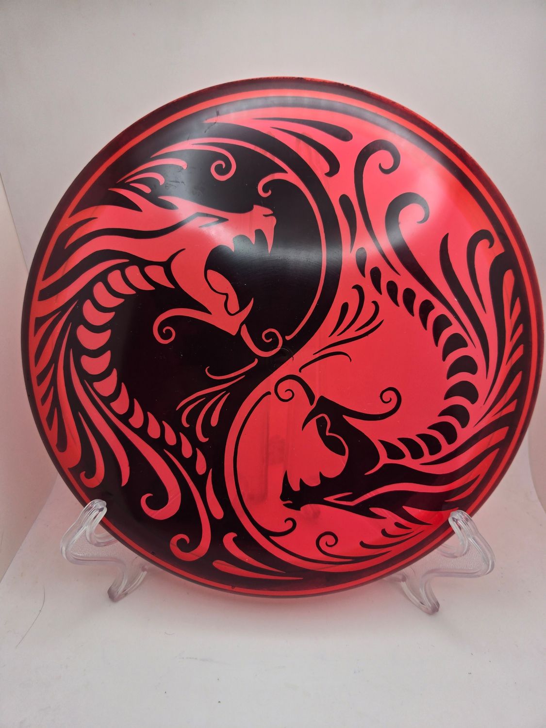 Dynamic Discs Red Double Dragon Yin and Yang Lucid EMAC Truth 177-180g.
