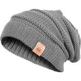 Dynamic Discs Deluxe Slouch Scrunch Beanie Heather Grey