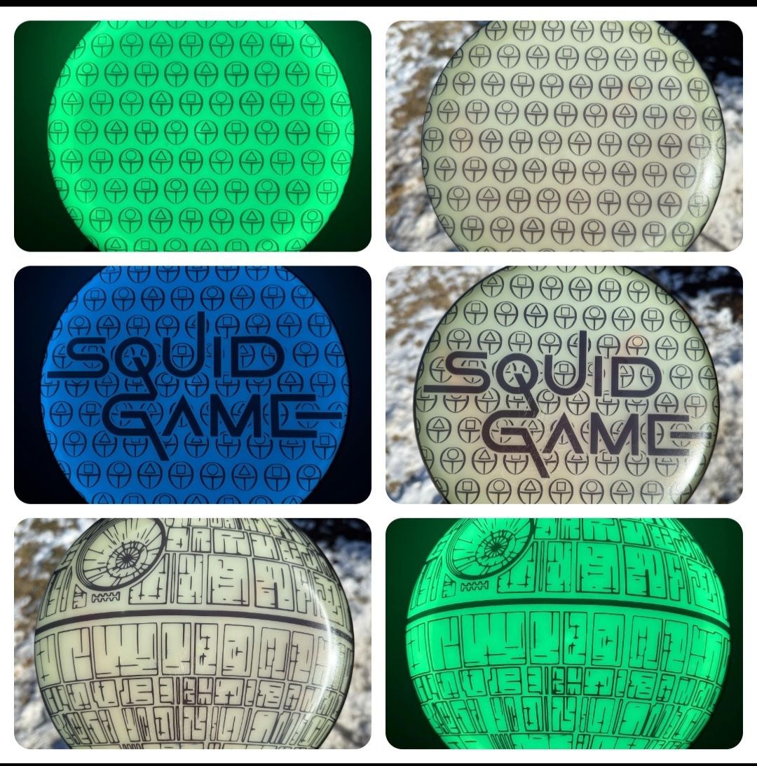 Detailed Black Stencils - Other options available. Put on Disc of your choice.  Free Shipping!