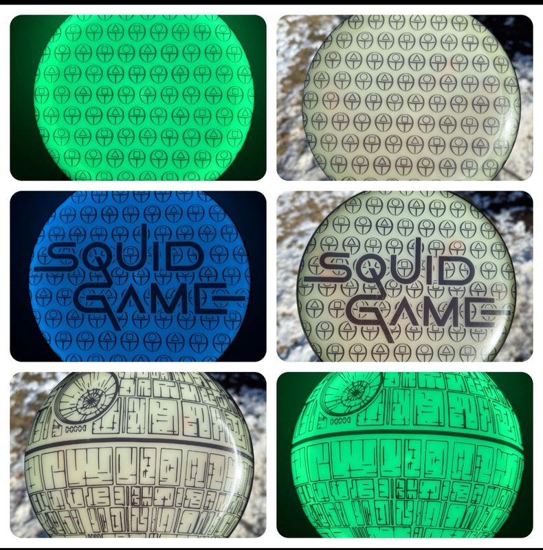 Detailed Black Stencils - Other options available. Put on Disc of your choice.  Free Shipping!