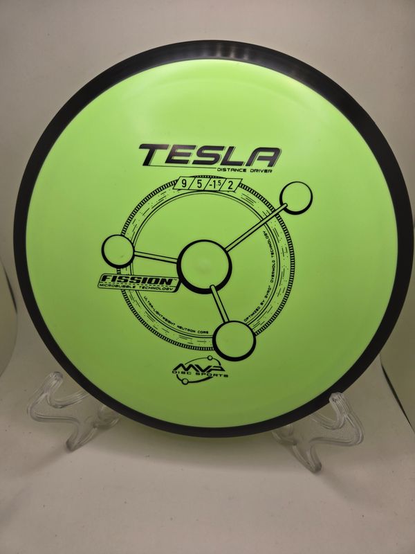 MVP Discs Tesla Dayglow Yellow Fission 162g