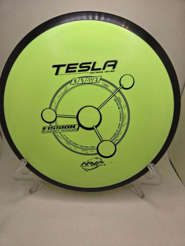 MVP Discs Tesla Dayglow Yellow Fission 169g