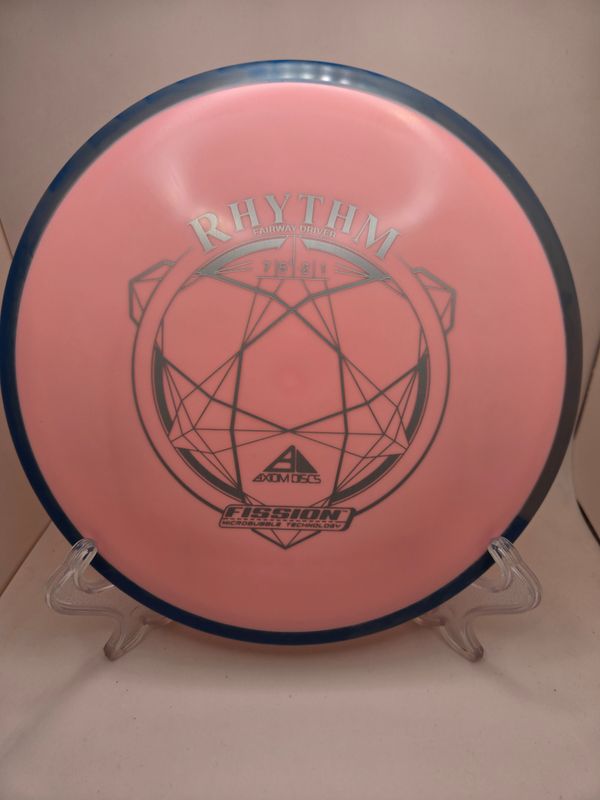 Axiom Discs Rhythm Pink with Blue/grey Swirly Rim Fission 166g