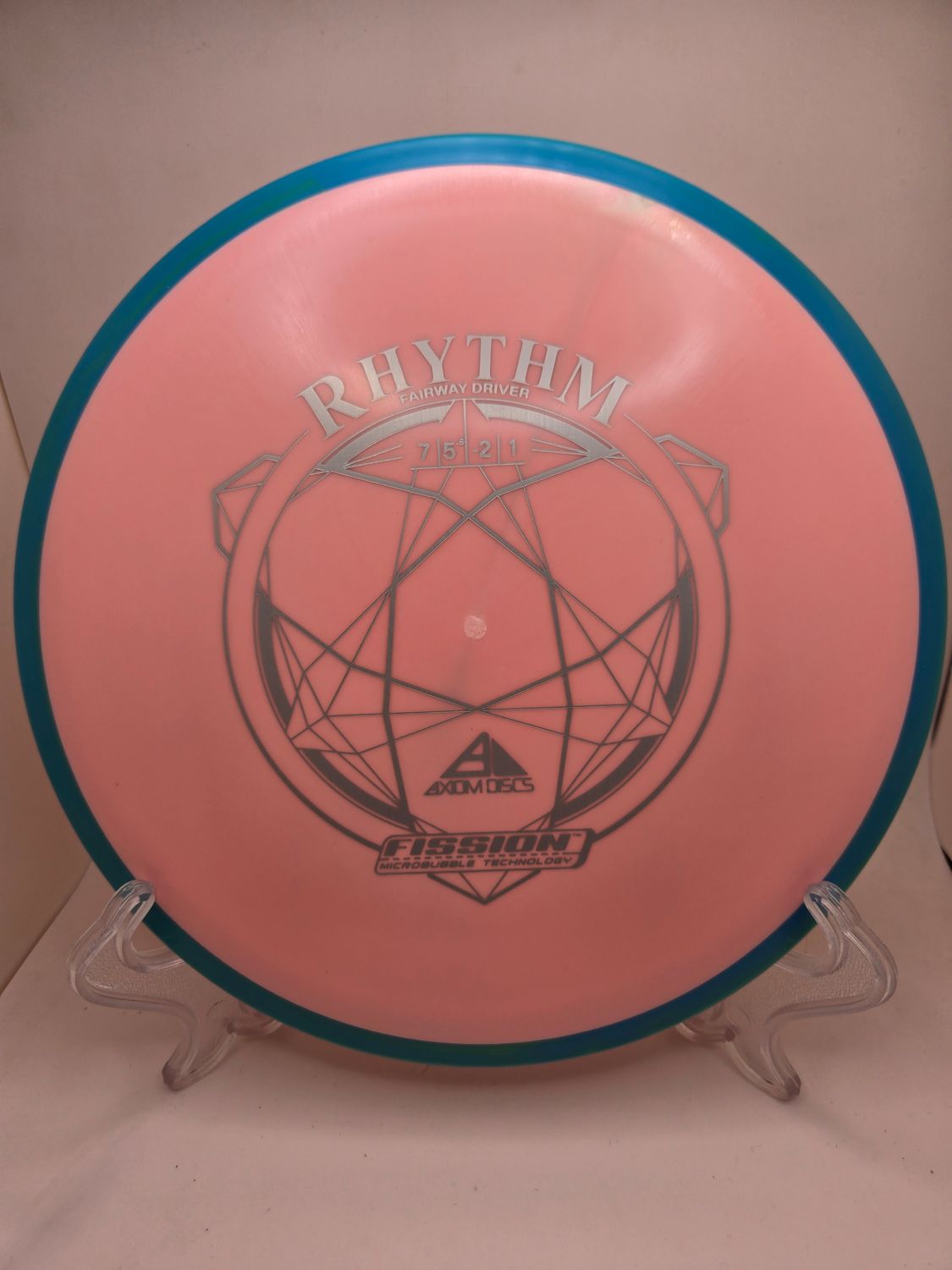 Axiom Discs Rhythm Pink with Blue Rim Fission 151g