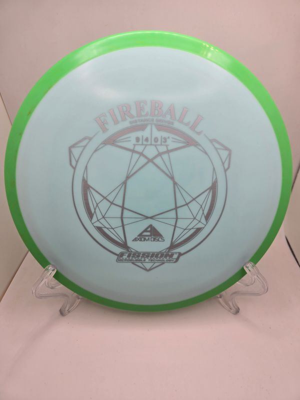 Axiom Discs Fireball Light Blue with Green rim fission 172g