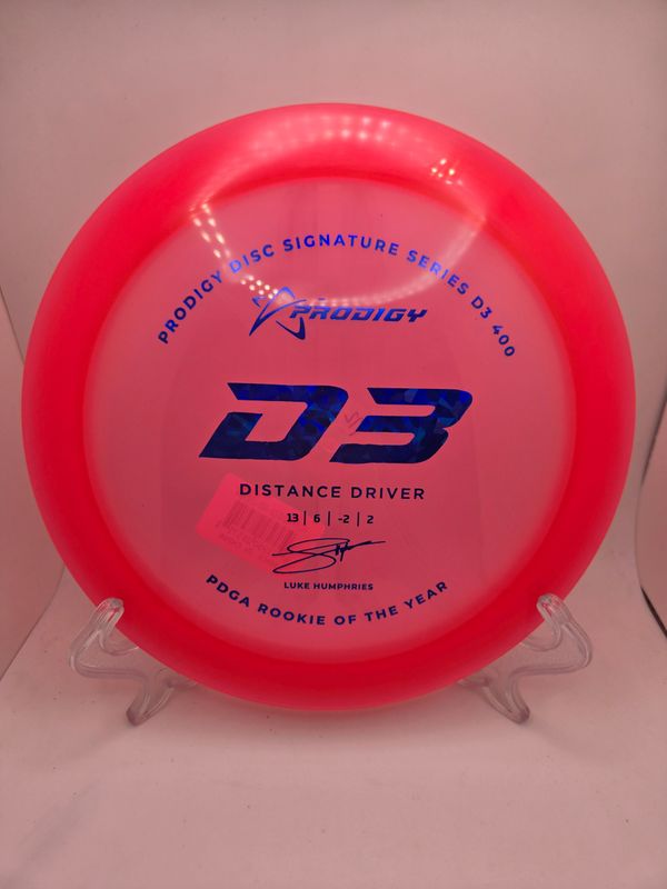 Prodigy D3 500 Plastic - Luke Humphries 2022 Signature Series Red 172g