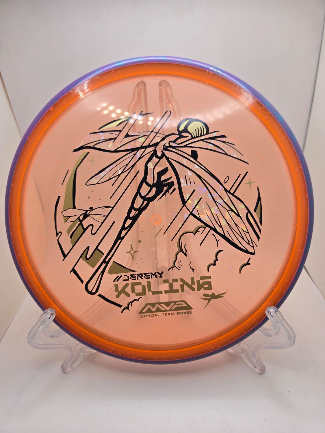 Axiom Discs Particle Glow Proton Tempo - Team Series Jeremy Koling Orange with Purple Rim 172g