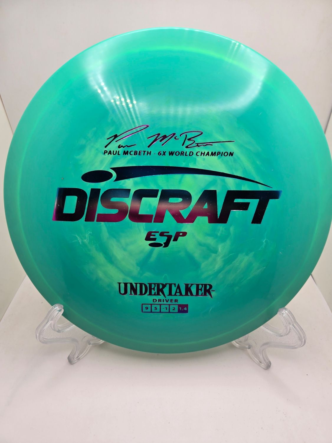 Discraft Discs ESP Paul McBeth Undertaker Green with Gradient Stamp 167-169g