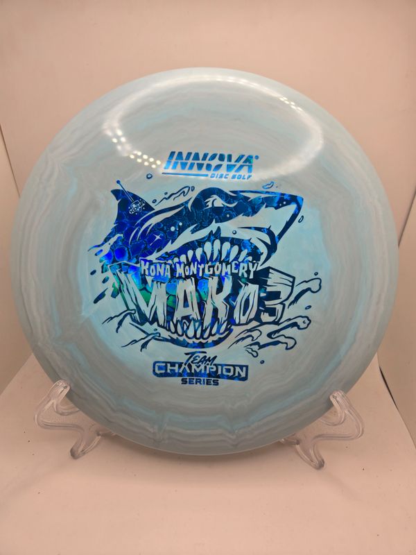 Innova Discs Kona Montgomery Mako3 2025 Team Champion Series Swirly Star Blue 180g