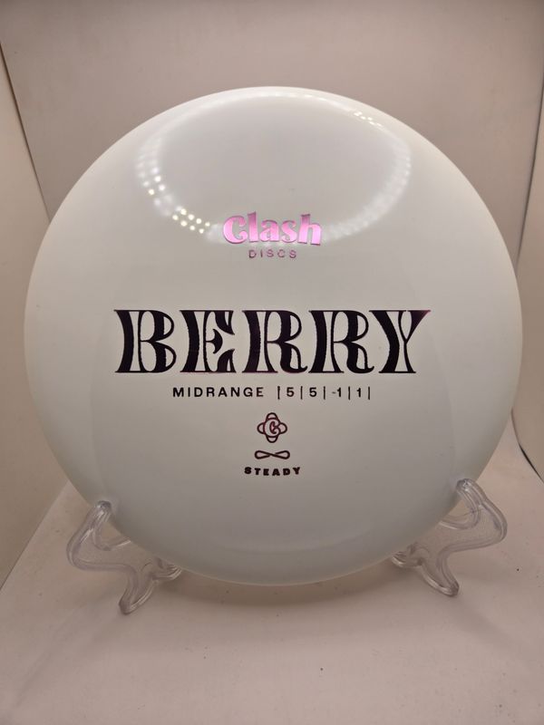 Clash Discs White with Pink Stamp Berry Steady 173g