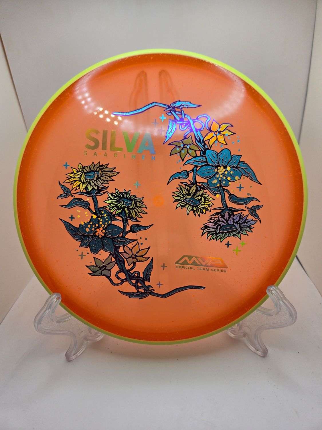 Axiom Particle Glow Soft Proton Proxy - Silva Saarinen Team Series Orange with Yellow Rim 174g