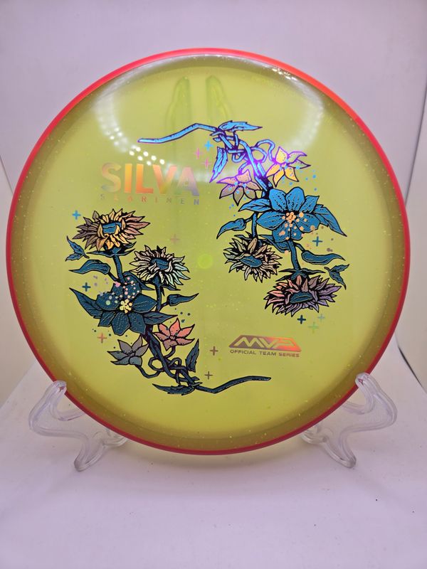 Axiom Particle Glow Soft Proton Proxy - Silva Saarinen Team Series Dayglow Yellow with Red Rim 171g
