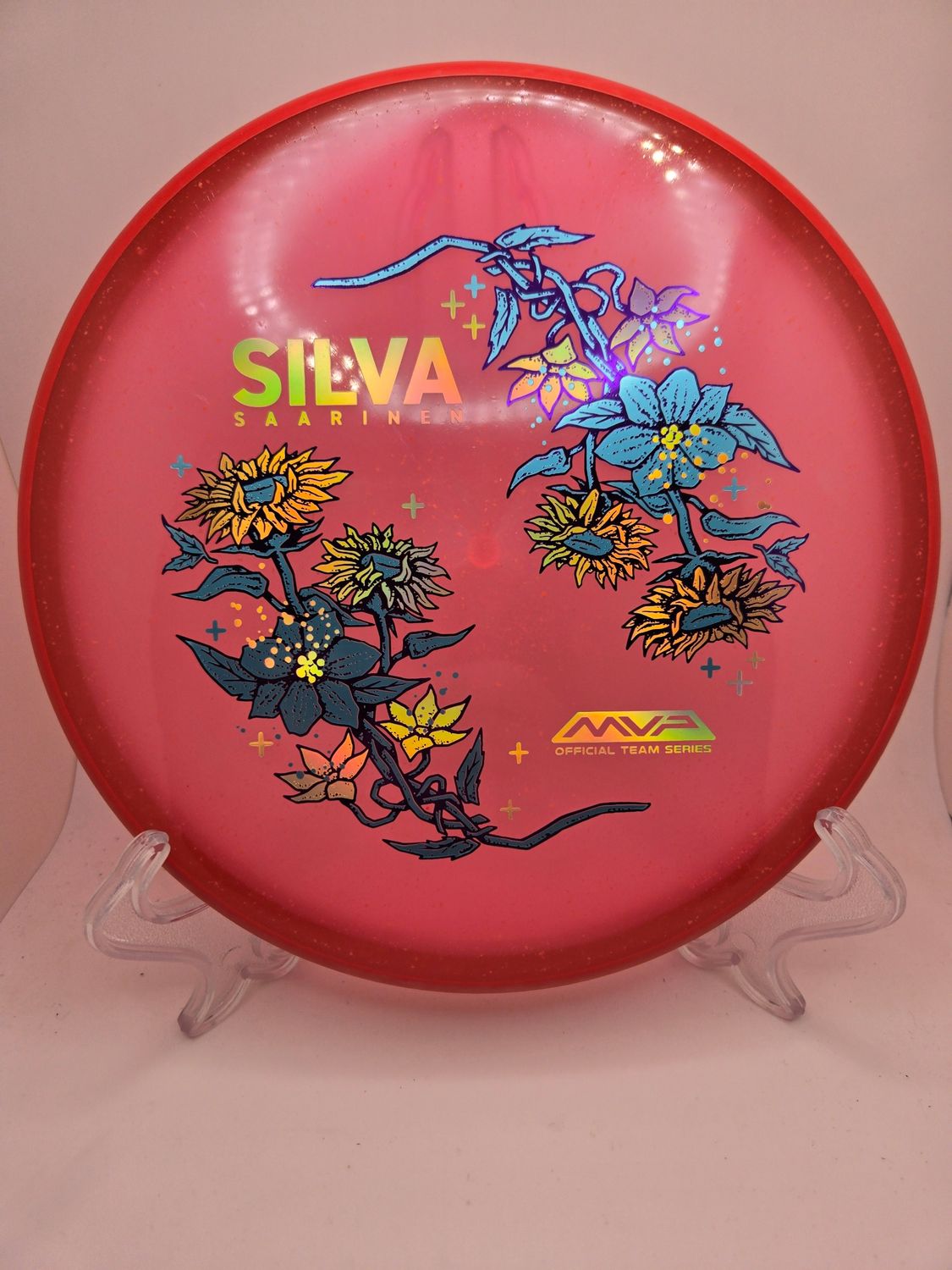 Axiom Particle Glow Soft Proton Proxy - Silva Saarinen Team Series Pink with Red Rim 174g
