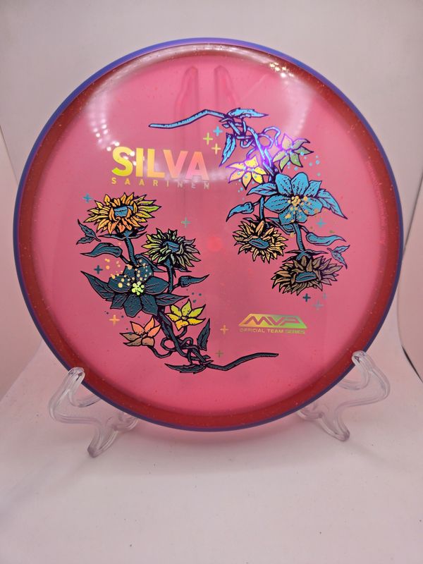 Axiom Particle Glow Soft Proton Proxy - Silva Saarinen Team Series Pink with Purple Swirly Rim 166g