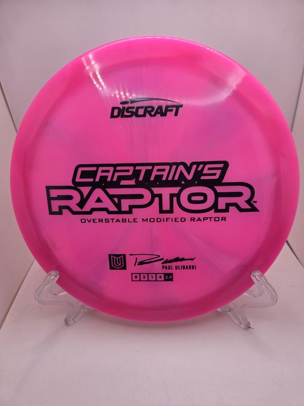Discraft Discs Paul Ulibarri Captain&#39;s Raptor Z Swirl Pink 173-174g