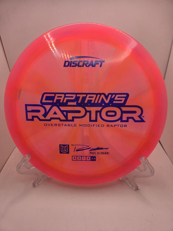 Discraft Discs Paul Ulibarri Captain&#39;s Raptor Z Swirl Light Salmon 170-172g