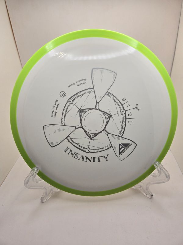 Axiom Discs Insanity White with Green rim Neutron 168g