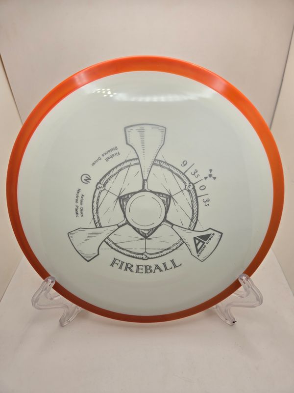 Axiom Discs Fireball Neutron White with Orange Rim 161g