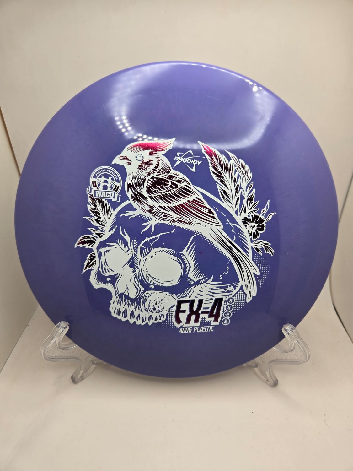 Prodigy Discs 400G FX-4 – SE Scarlet WACO Purple and White Stamp 175g