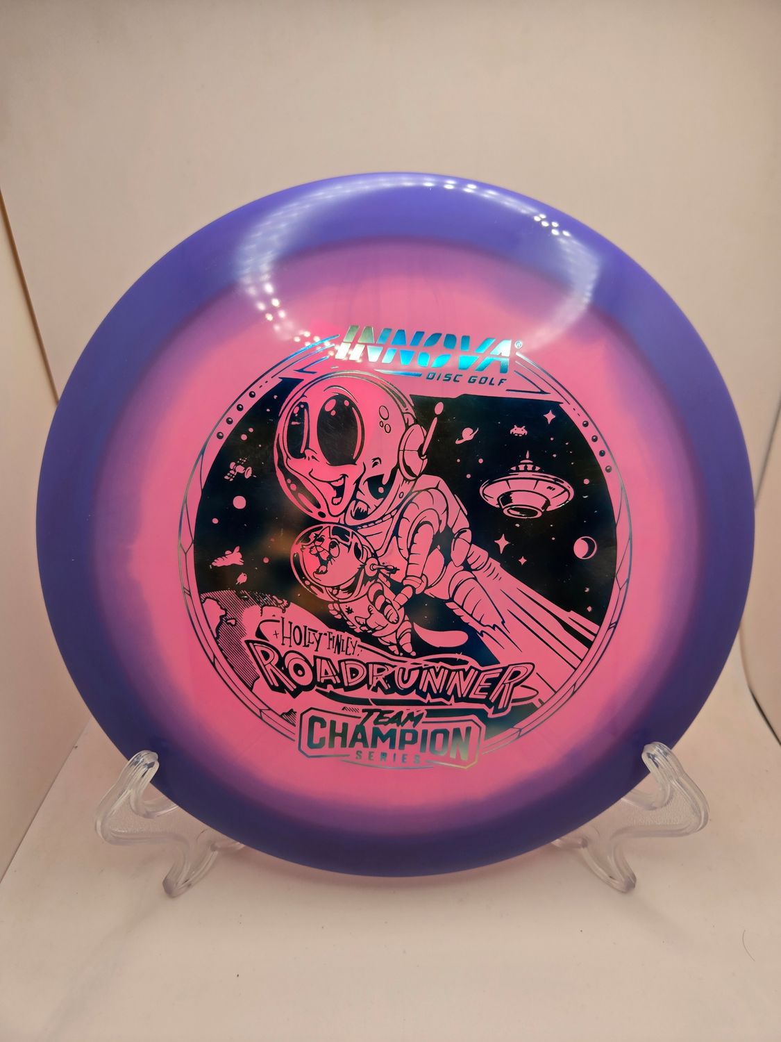 Innova Discs Holly Hanley Champion Roadrunner 2025 Team Champion Series Pink with Purple Rim 170g