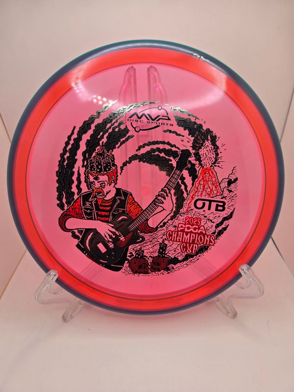 Axiom Discs Prism Proton Soft Pyro - Champions Cup Edition Watermelon Red with Blue Rim 176g