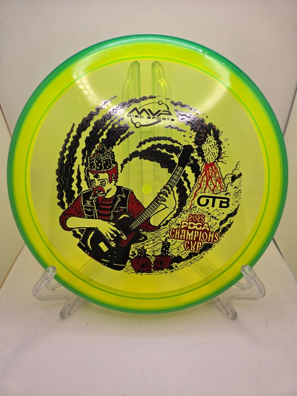 Axiom Discs Prism Proton Soft Pyro - Champions Cup Edition Dayglow Yellow with Green Rim 176g