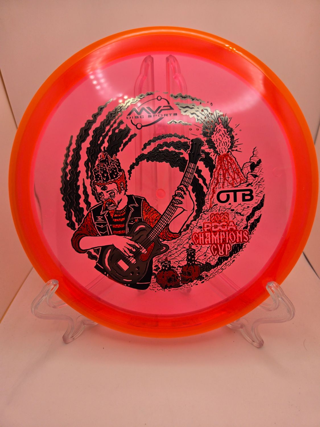 Axiom Discs Prism Proton Soft Pyro - Champions Cup Edition Watermelon Red with Orange Rim 176g