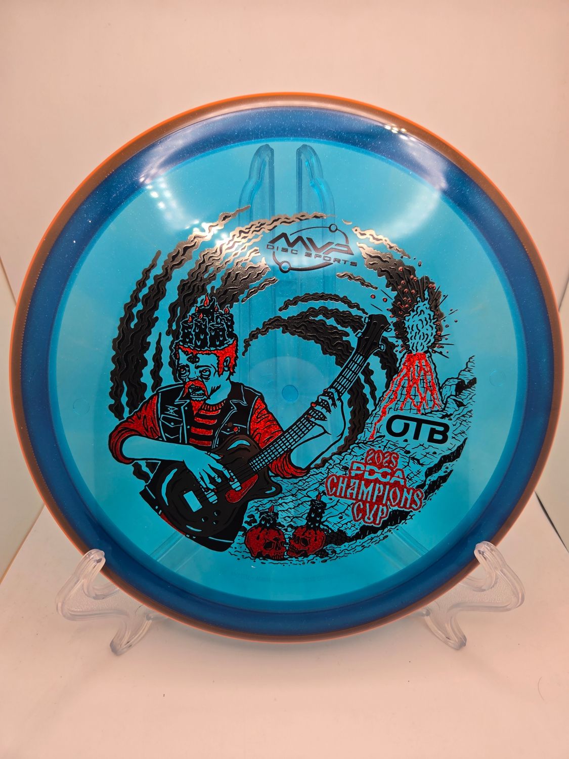 Axiom Discs Prism Proton Soft Pyro - Champions Cup Edition Blue with Orange Rim 176g