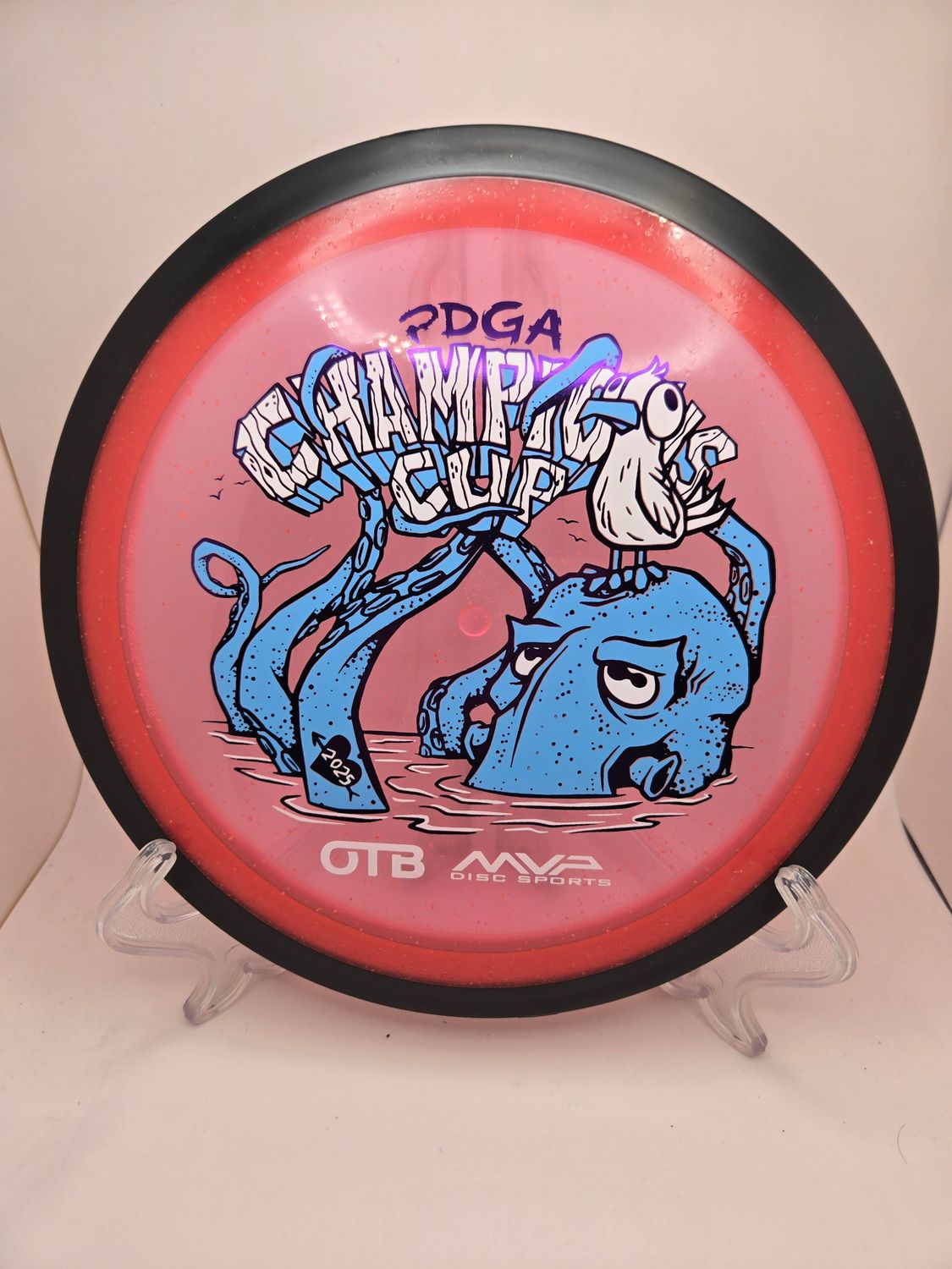 MVP Discs Particle Glow Proton Wave - Champions Cup Edition Watermelon Red 172g