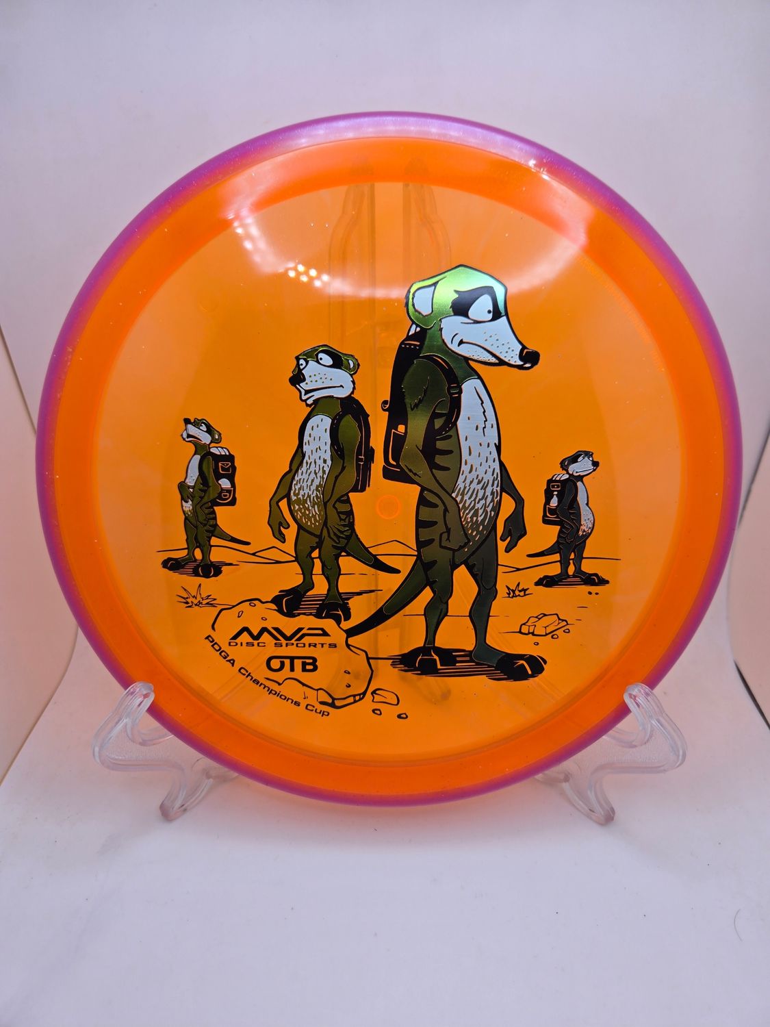 Axiom Discs Prism Proton Crave - Champions Cup Edition Orange with Pink Rim Gradient Blue Stamp 159g