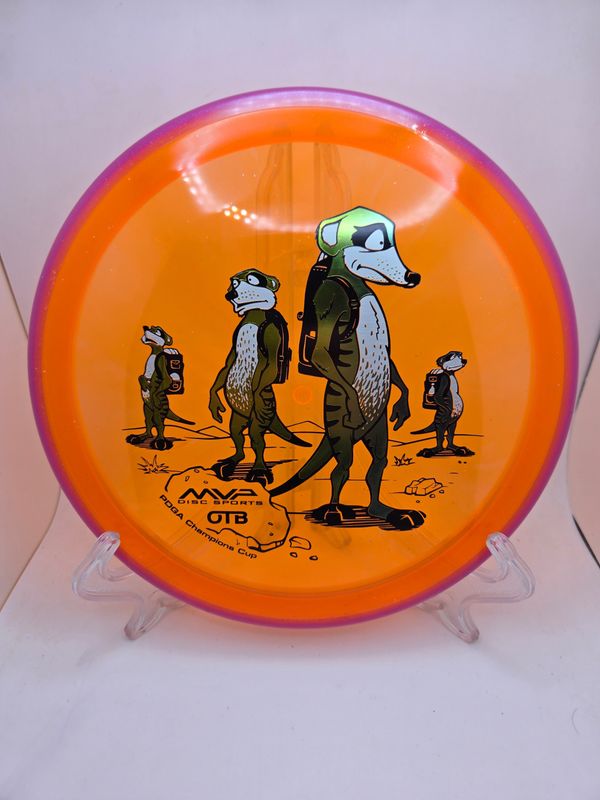 Axiom Discs Prism Proton Crave - Champions Cup Edition Orange with Pink Rim Gradient Blue Stamp 159g