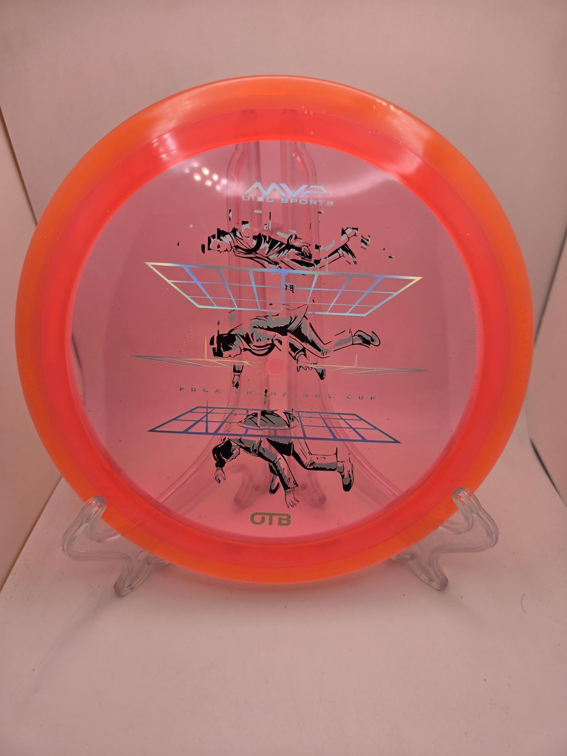 Axiom Discs Prism Proton Soft Defy - Champions Cup Edition Pink with Orange Rim 157g
