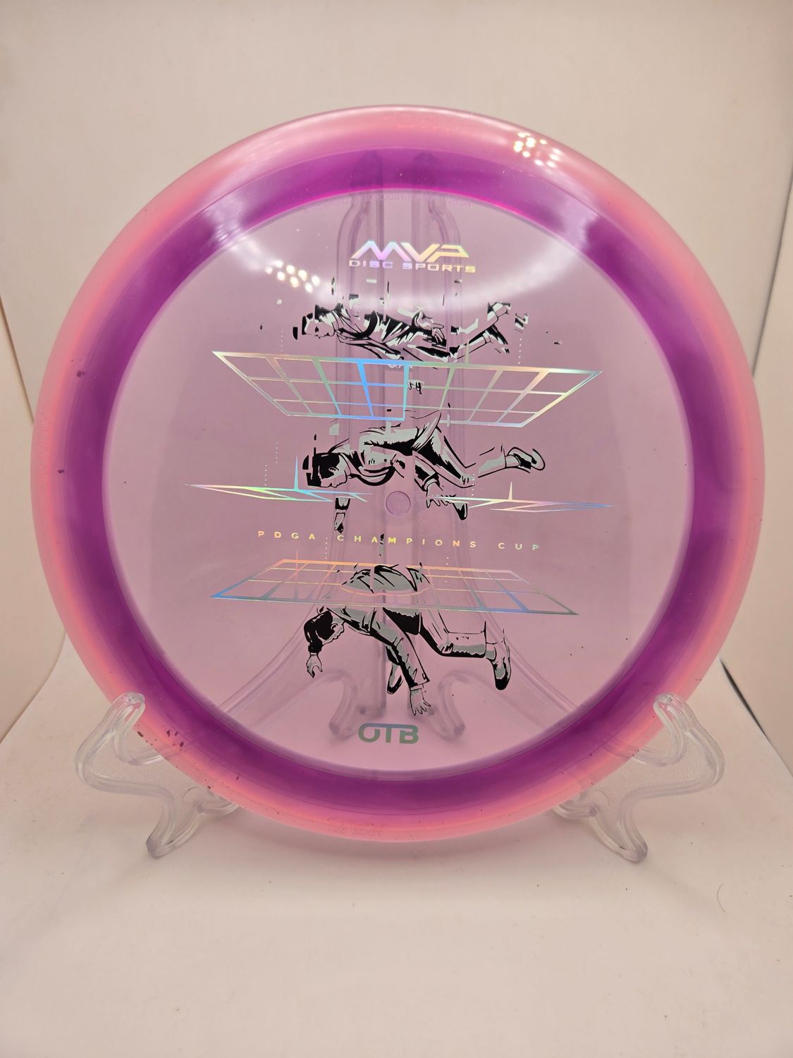 Axiom Discs Prism Proton Soft Defy - Champions Cup Edition Purple with Pink Rim 157g