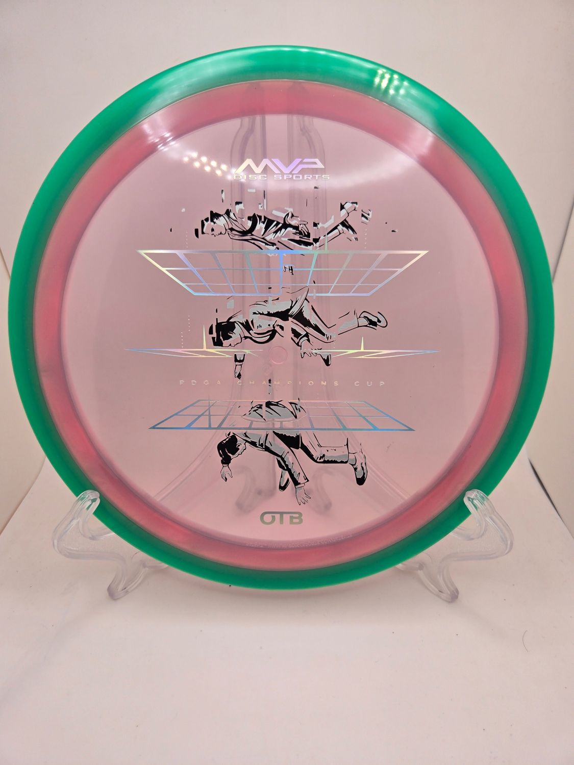Axiom Discs Prism Proton Soft Defy - Champions Cup Edition Pink with Green Rim 156g