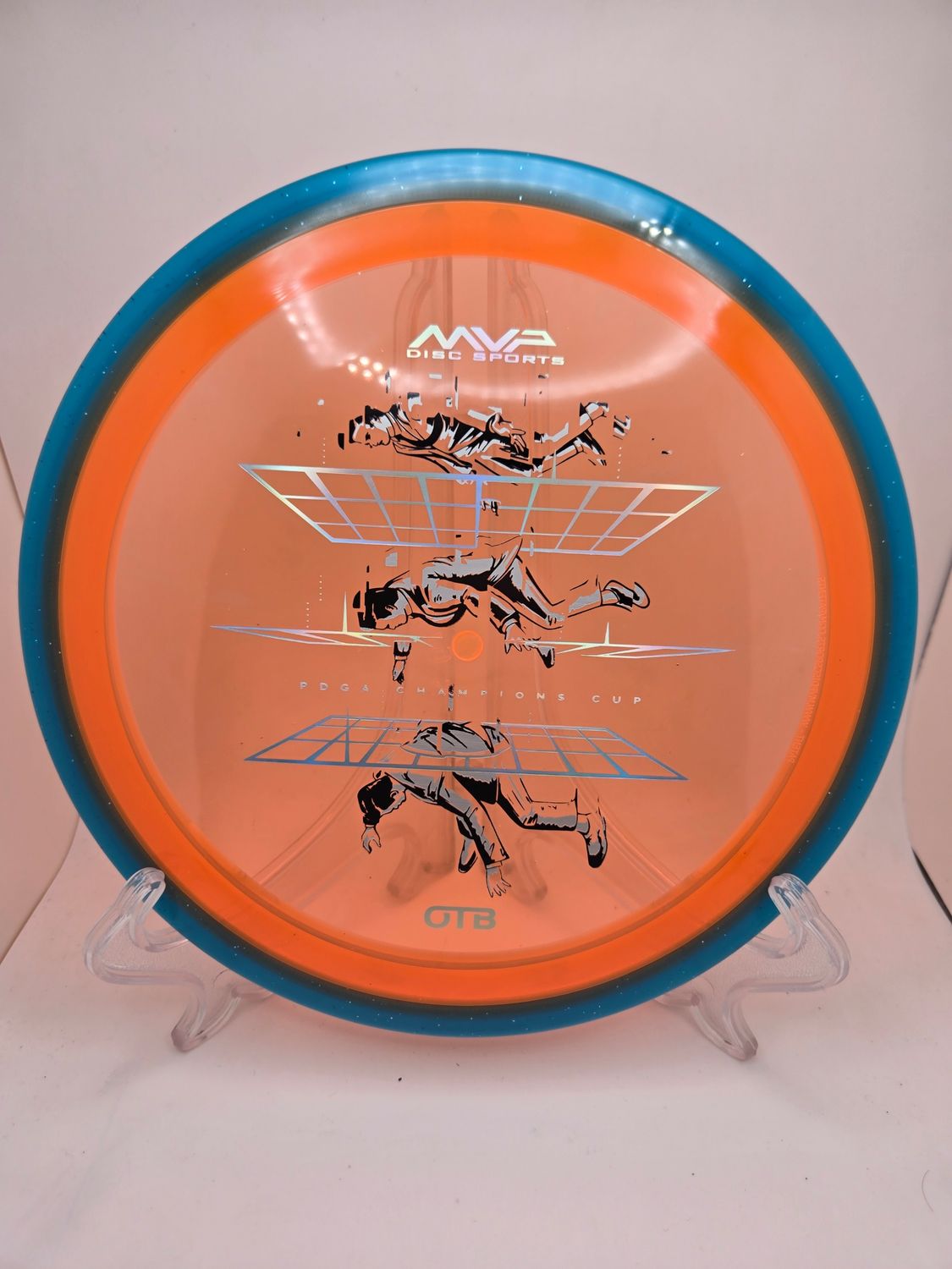 Axiom Discs Prism Proton Soft Defy - Champions Cup Edition Orange with Blue Rim 157g