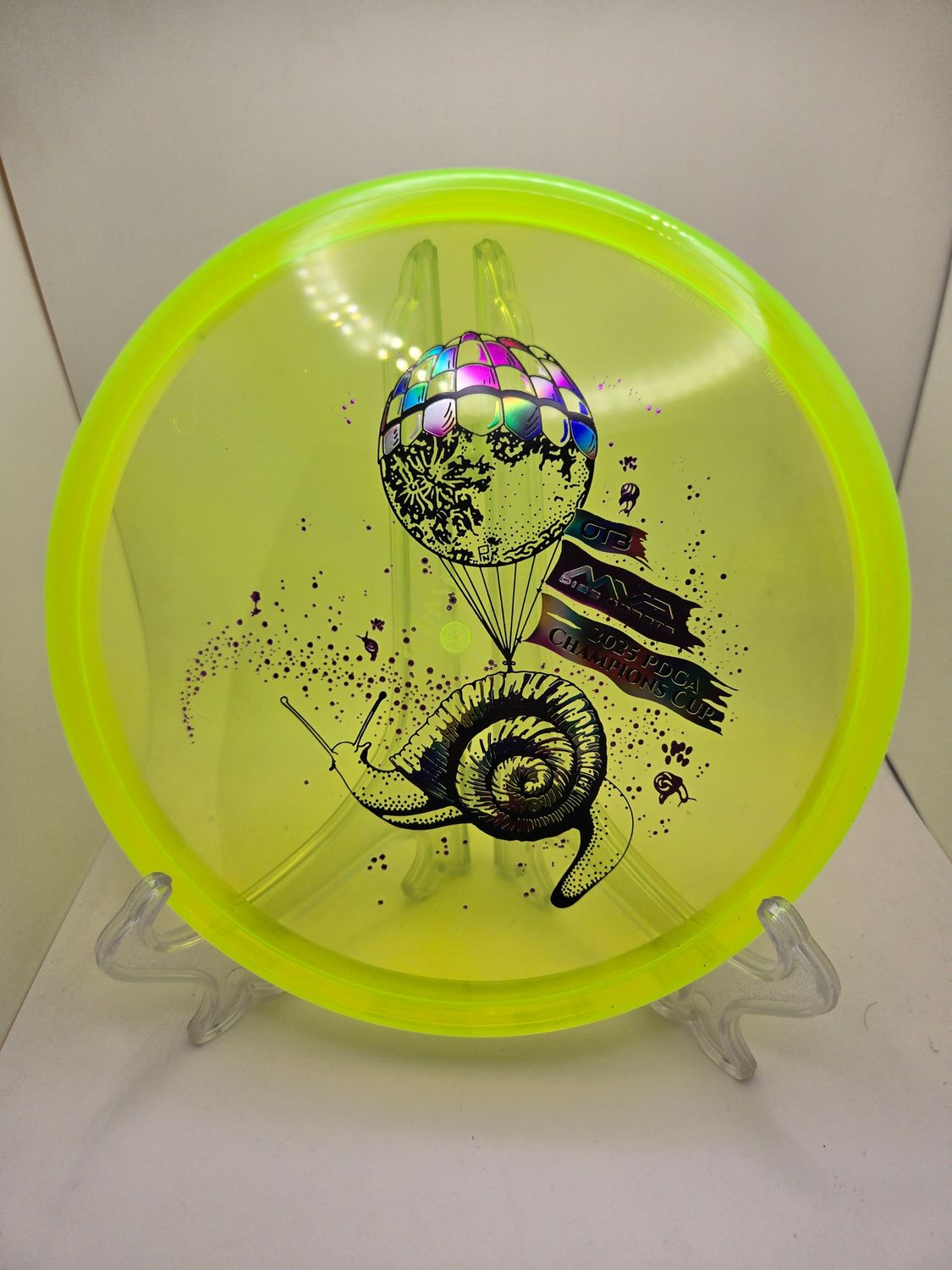 Axiom Discs Prism Proton Soft Envy - Champions Cup Edition Yellow with Yellow Rim 174g