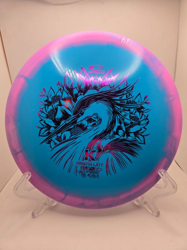Latitude 64 Gold Orbit Saint Pro - Kristin Latt Team Series 2025 - Turquois and Pink Rim Kristin Tattar 2024 176g