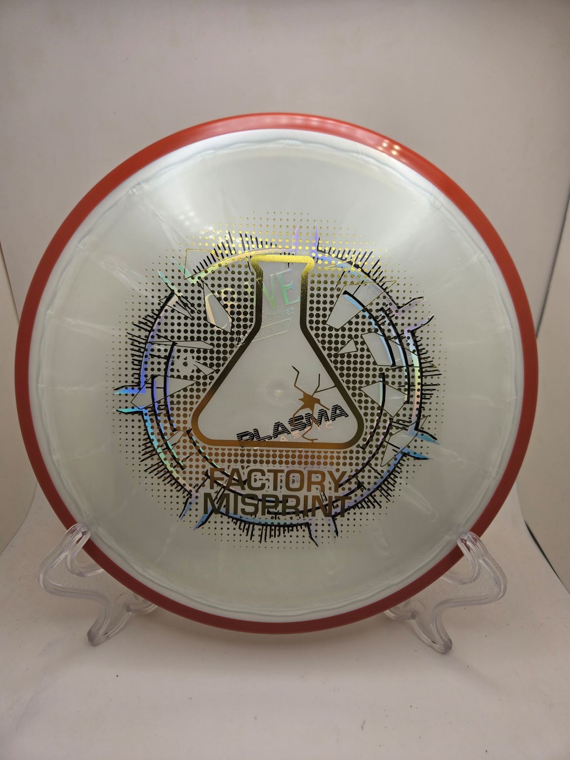 Axiom Discs Crave Plasma Misprint Silver with Red Rim 167g