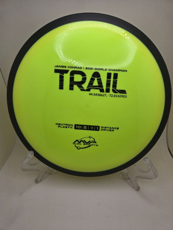 MVP Discs Neutron Stock Stamp Trail Yellow 173g