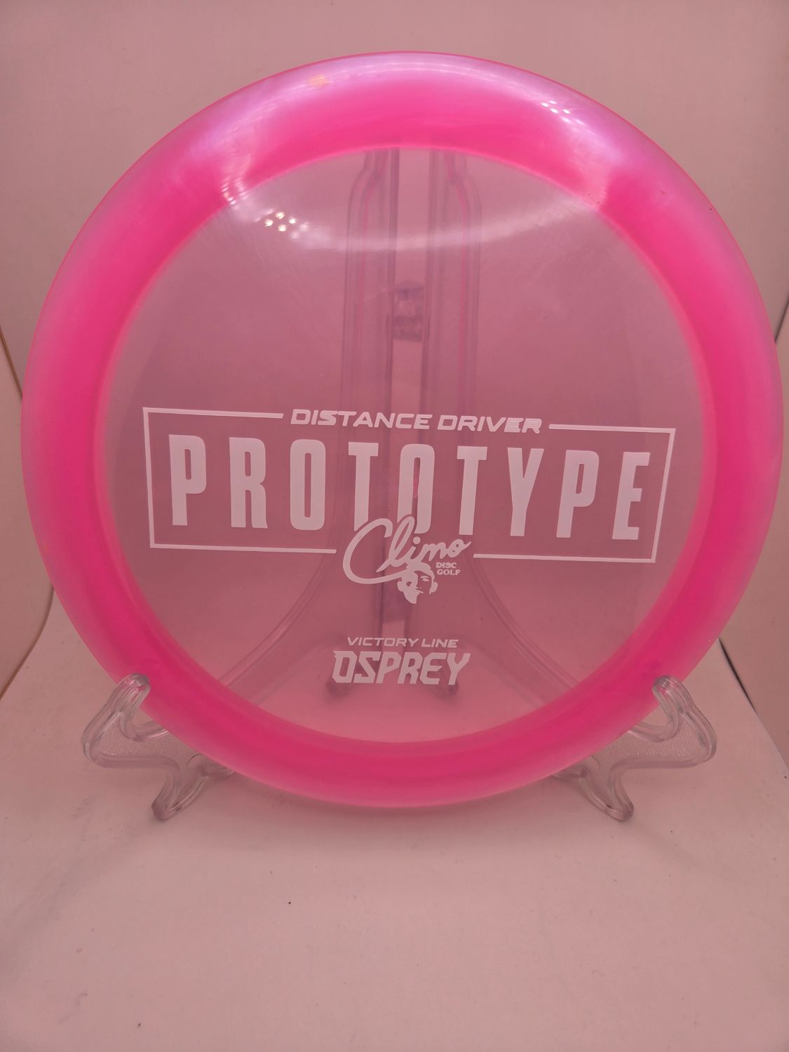 Climo Discs Prototype Victory Osprey Pink with White Stamp 166g