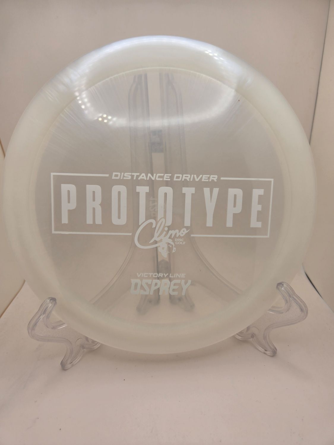Climo Discs Prototype Osprey White/Clear with White Stamp 172g