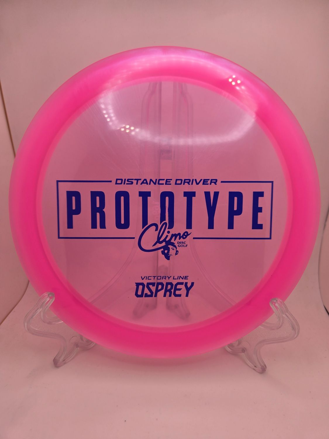 Climo Discs Prototype Osprey Pink with Blue Stamp 169g